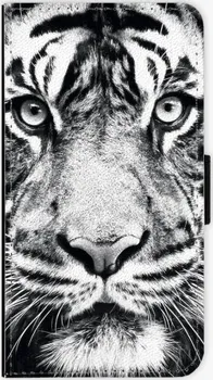Pouzdro na mobilní telefon iSaprio Tiger Face pro Huawei Ascend P8 Lite flipové