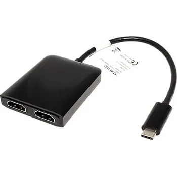 Redukce Value Multiport adaptér USB C(M) -> 2x HDMI, 4K@30Hz - 12.99.1132