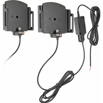 Brodit držák do auta na mobilní telefon s USB-C nastavitelný se skrytým nab. š.75-89 mm, tl.9-13mm