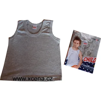 xcena Dětské tílka bavlněné šedé Velikost: 2-3 roky