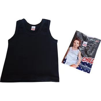 Chlapecké tričko xcena Dětské tílko bavlněné černé Velikost: 1-2 roky