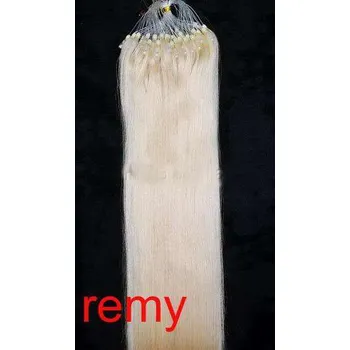 PERFEKTVLASY MICRO RING 100 pramenů BLOND #613, 50g, 50cm,100% lidské vlasy k prodloužení