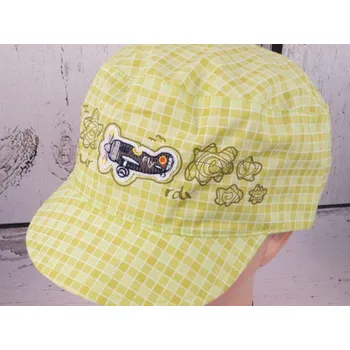 Kšiltovka Kšiltovka RDX 7439 lehká letní zelenkavá s letadlem velikost čepic: 48cm