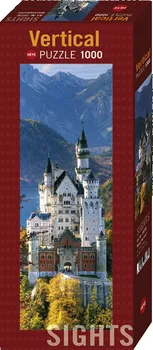 Puzzle Heye Neuschwanstein vertikální puzzle 1000 dílků