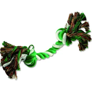 Hračka pro psa Dog Fantasy uzel bavlněný 20 cm zeleno-bílý