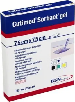 Krytí na ránu BSN Medical Cutimed Sorbact Gel 7,5 x 7,5 cm 10 ks