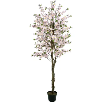 umělá květina EuroPalms Třešeň se 4 kmeny růžová 180 cm