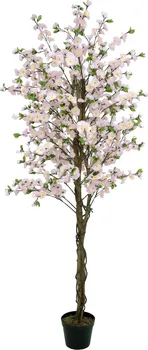 Umělá květina EuroPalms Třešeň se 4 kmeny růžová 180 cm