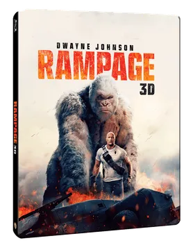 Blu-ray film Blu-ray Rampage: Ničitelé 2D+3D SteelBook (2018) 2 disky