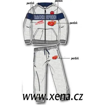 Dívčí oblečení Výrobce Cars souprava šedá Velikost: 6roků