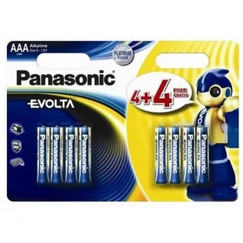 Článková baterie Panasonic Evolta, AAA 4 + 4 ks