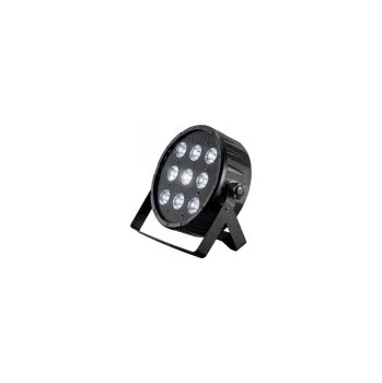 LED PAR flat reflektor 9x 10 W 4-in-1 RGBW, DMX