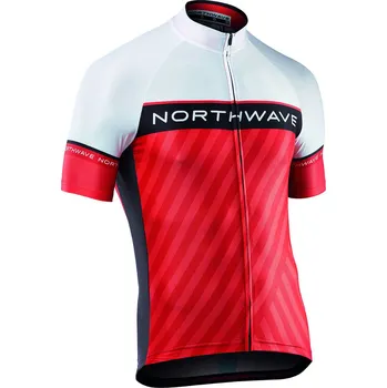 Northwave Logo 3 Jersey Ss bílý/červený L cyklistický dres Northwave Logo 3 Jersey Ss bílý/červený L