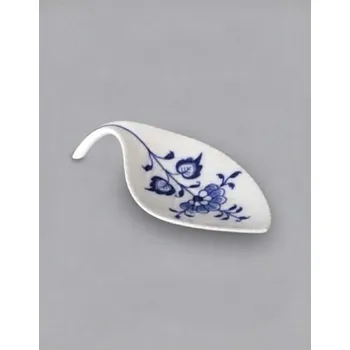 Český porcelán, a.s., Dubí Miska na odkládání čajového sáčku / lísteček, 12,4 x 5,8 cm, cibulák, Český porcelán