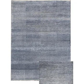 Koberec Ručně vázaný kusový koberec Diamond DC-MCN Medium blue/silver, 305x425, modrá, šedá, chodba / předsíň, Diamond Carpets India - 1 rok na vrácení + DOPRAVA ZDARMA k Vám i zpět
