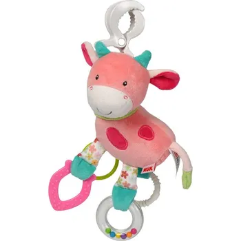 Hračka na kočárek NUK Happy Farm Hračka s klipem Kravička