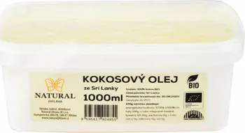 Rostlinný olej Natural Jihlava Kokosový olej BIO 1000 ml