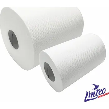 Papírový ručník LINTEO - Kuchyňská utěrka PK MAXI 130 m [6 ks], (100% celulóza) - 2 vrstvá - bílá