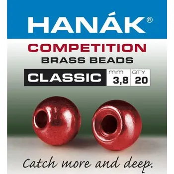 Hanák Klasické mosazné hlavičky Metallic Red