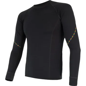 Sensor Merino Air dlouhý rukáv černé