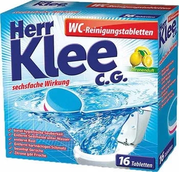 čisticí prostředek na WC Herr Klee C. G. WC Reinigungstabletten 16 ks citron 