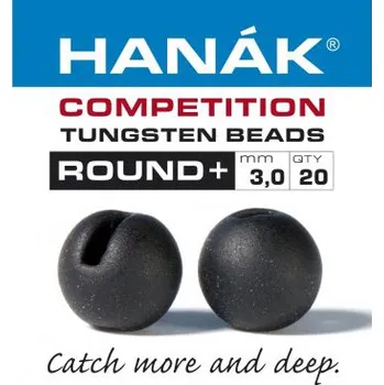 Hanák Tungstenové hlavičky Round+ Matte Black