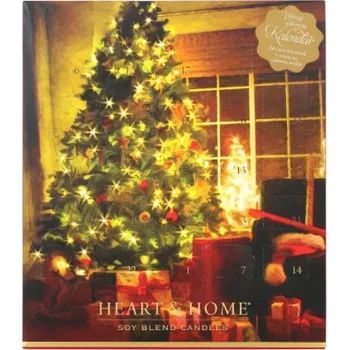 Svíčka Albi Heart & Home voňavý adventní kalendář 2018
