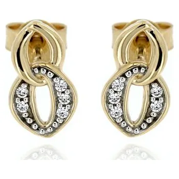 Náušnice Zlatnictví U Kostela Dámské zlaté náušnice se zirkony GE0965Z 301437503