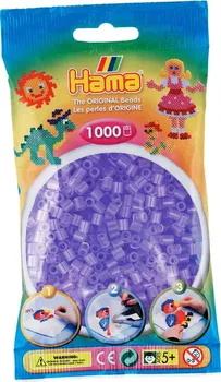 Dětské navlékací korálky Hama H207-74 Midi průhledné fialové 1000 ks