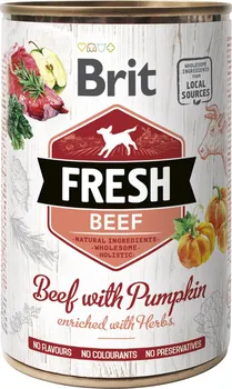 Krmivo pro psa Brit Dog Fresh konzerva Beef with Pumpkin 400 g