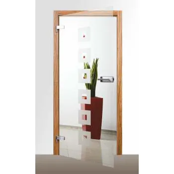 Interiérové dveře Celoskleněné dveře Stylus s dekorem KP8P