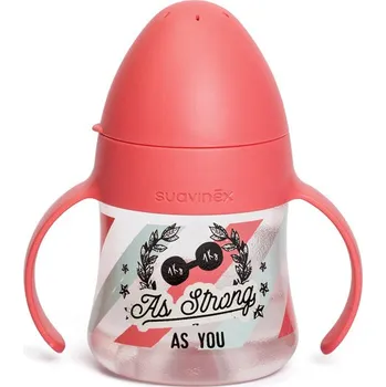 Suavinex As strong As you lahev s oušky 150 ml růžová