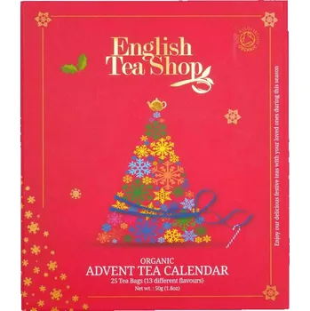 Čaj English Tea Shop Adventní kalendář červená kniha Bio 25 x 2,5 g