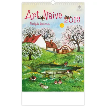 Kalendář Helma 365 nástěnný kalendář Art Naive - Naděžda Kotrčová 2019