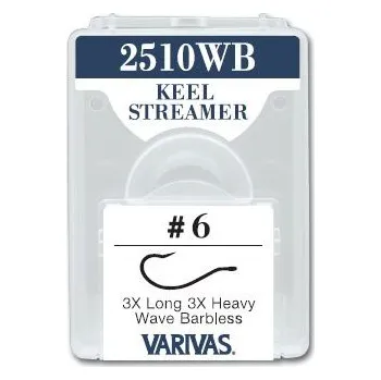 Rybářský háček Muškařské háčky Varivas 2510WB černý nikl