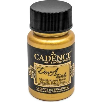 Speciální výtvarná barva ACTIVA Cadence barva textilní metal zlatá 50 ml