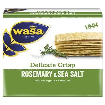 WASA KNÄCKEBROT ROZMARÝN A MOŘSÁ SŮL 190g NĚMECKO!