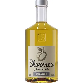 Pálenka Žufánek Slivovica z dubového sudu 50% 0,5 l