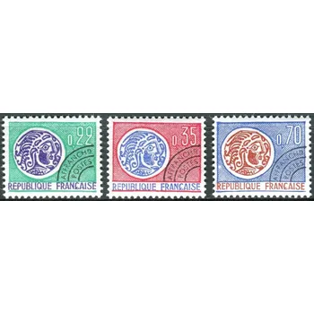 Poštovní známka Post France (1969) MiNr. 1656 - 1658 ** - Francie - Poštovní známky s předčasným zrušením: keltská mince