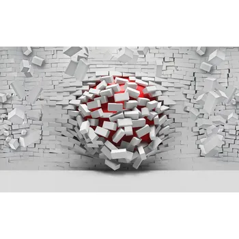 Fototapeta 3D Fototapeta Cihly papír 368 x 254 cm