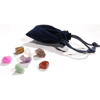 Masážní kámen Fabulo Masážní čakra kameny Fabulo, 7ks + sametový pytlík