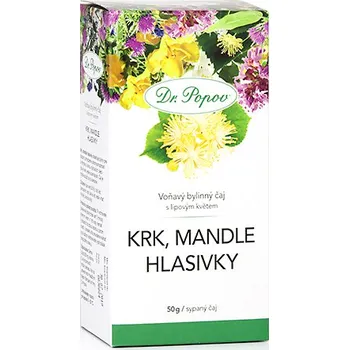 Čaj Dr. Popov čaj Krk, mandle hlasivky, 50 g