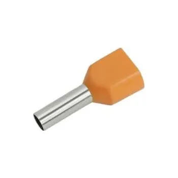 Kabelové oko dutinka lis.dvojitá Cu izol. 2x4/12mm (100ks)