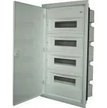rozvodnice ERP18-4 72mod., do zdi, IP40, plech.dveře, šedá