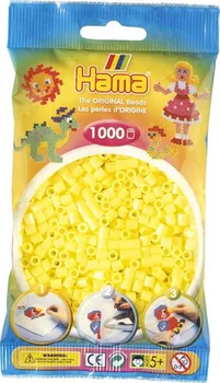 Dětské navlékací korálky Hama H207-43 Midi pastelově žluté 1000 ks