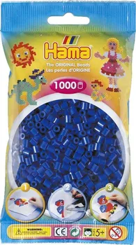 Dětské navlékací korálky Hama H207-08 Midi tmavě modré 1000 Ks
