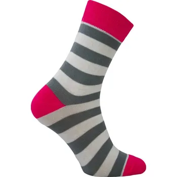 Dámské ponožky Rotex Pruhované ponožky Růžová 43-46