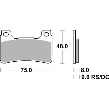 Auto-moto Brzdové destičky BREMBO pro HONDA Crossrunner 17-18 (Přední - Směs sinter metal 1 pár)