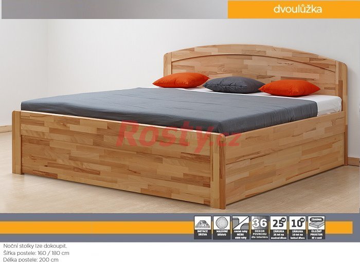 BMB POSTEL S ÚLOŽNÝM PROSTOREM MARIKA ART 180x200cm