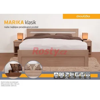 Ložnice BMB POSTEL S ÚLOŽNÝM PROSTOREM MARIKA KLASIK 140x200cm